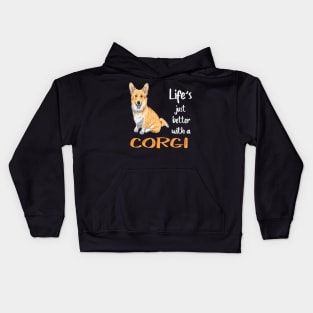 Life'S Just Better With a Corgi (216) Kids Hoodie